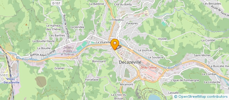 localisation de l'entreprise L'ATELIER DU CYCLE  DECAZEVILLE