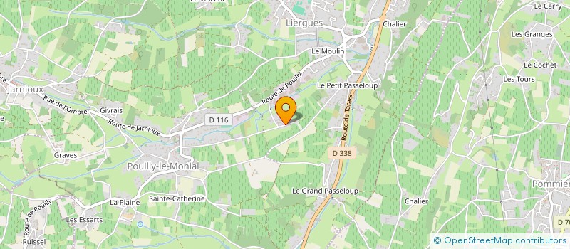 localisation de l'entreprise L'ATELIER DU DOMAINE  PORTE DES PIERRES DOREES