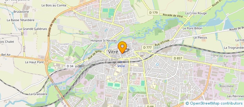 localisation de l'entreprise L'ATELIER DU FEU SECRET  VITRE