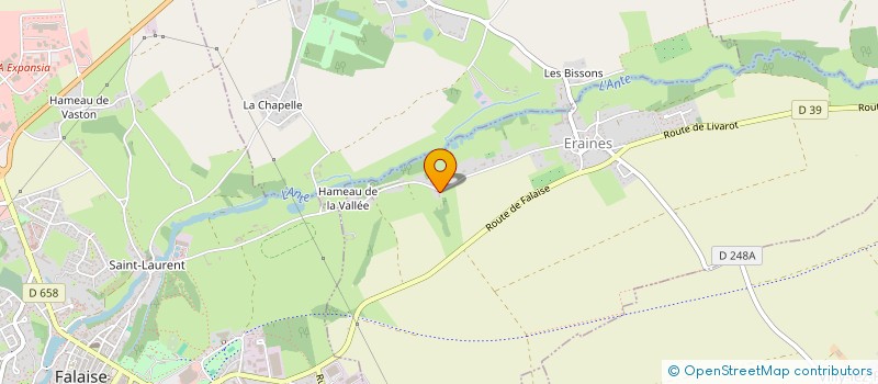 localisation de l'entreprise L'ATELIER DU FONTENY  ERAINES