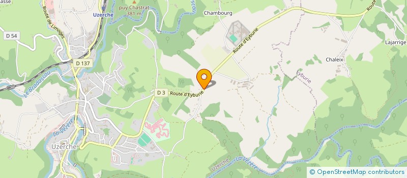 localisation de l'entreprise L'ATELIER DU GEAI  UZERCHE