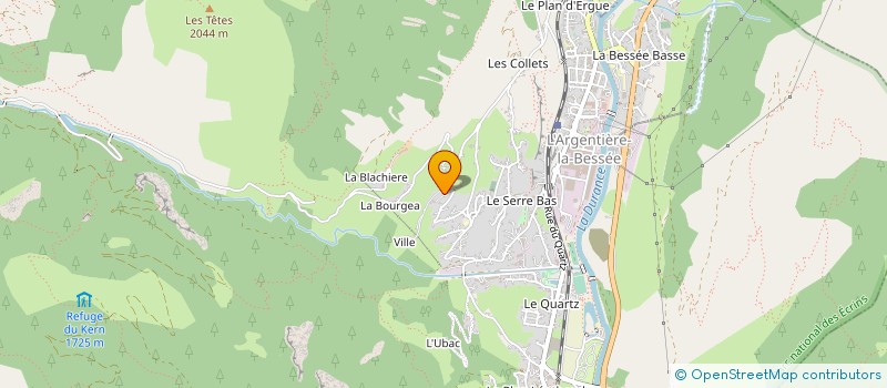 localisation de l'entreprise L'ATELIER DU GEOMETRE à L'ARGENTIERE-LA-BESSEE