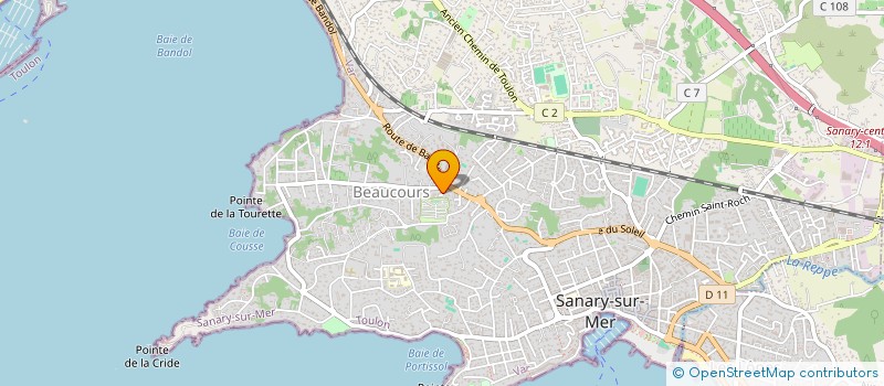 localisation de l'entreprise L'ATELIER DU GOUT à SANARY-SUR-MER
