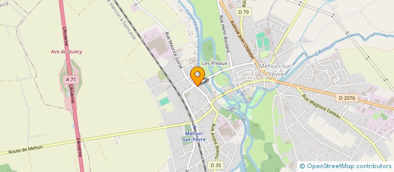 localisation de l'entreprise L'ATELIER DU GRAND ARGENTIER à MEHUN-SUR-YEVRE