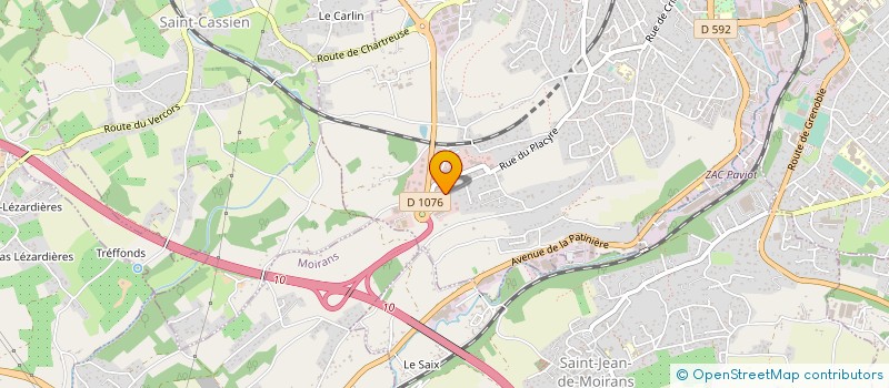 localisation de l'entreprise L'ATELIER DU GRAPHISTE à VOIRON