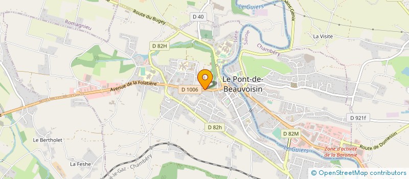 localisation de l'entreprise L'ATELIER DU GUIERS  BELMONT-TRAMONET