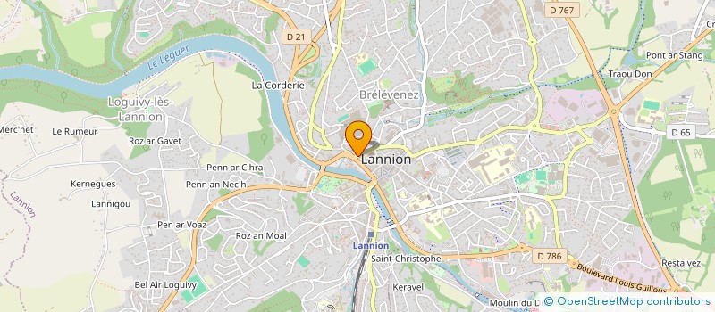 localisation de l'entreprise L'ATELIER DU LEGUER à LANNION
