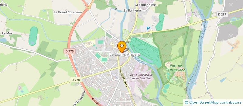 localisation de l'entreprise L'ATELIER DU LION  LE LION D'ANGERS