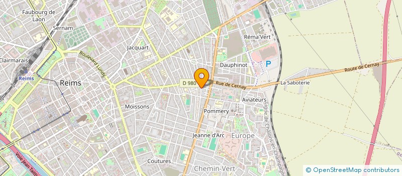 localisation de l'entreprise L ATELIER DU LIVRE à REIMS