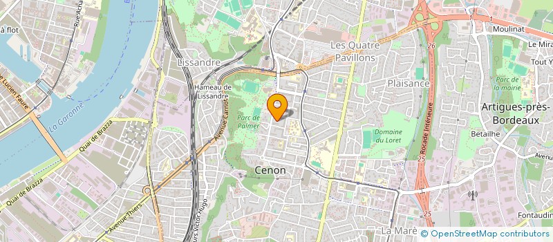 localisation de l'entreprise L ATELIER DU MENUISIER  CENON