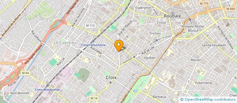 localisation de l'entreprise L'ATELIER DU MEUBLE à CROIX