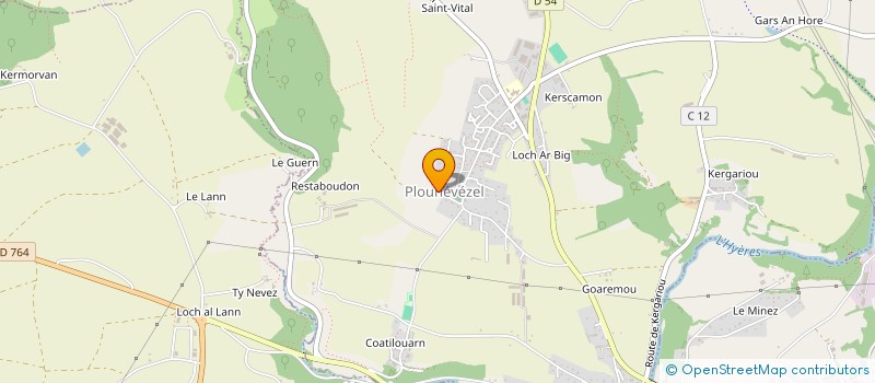 localisation de l'entreprise L'ATELIER DU MEUNIER  CLEDEN-POHER