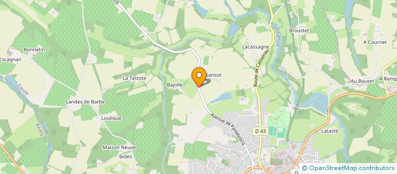 localisation de l'entreprise L'ATELIER DU MOBILIER à EAUZE