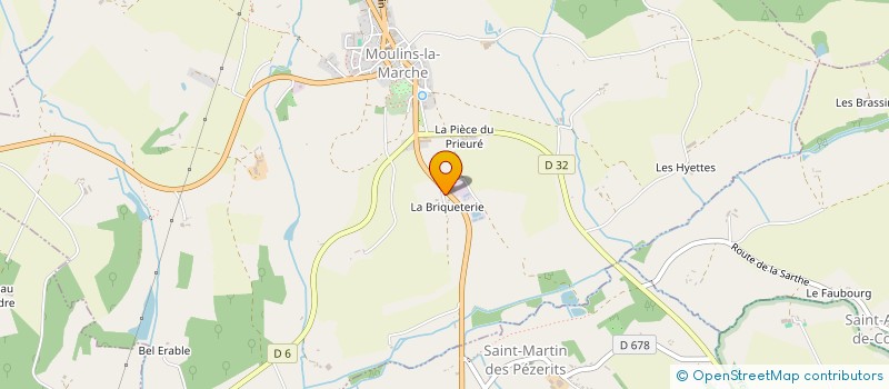 localisation de l'entreprise L'ATELIER DU MOULIN à MOULINS-LA-MARCHE