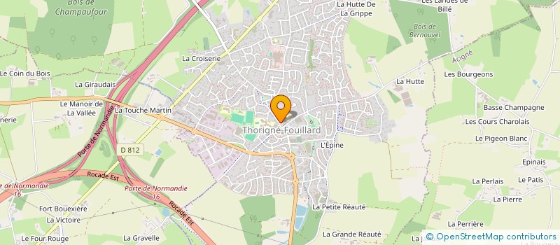 localisation de l'entreprise L'ATELIER DU PAIN  THORIGNE-FOUILLARD