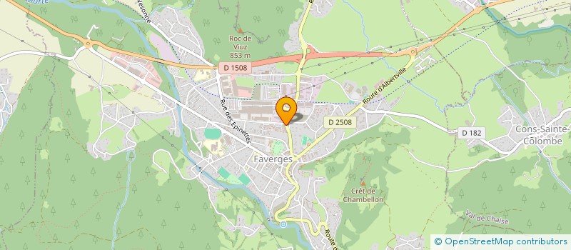 localisation de l'entreprise L'ATELIER DU PERE NOEL  FAVERGES-SEYTHENEX