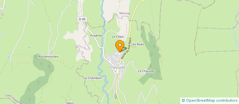 localisation de l'entreprise L'ATELIER DU PEUCH à CHEYLADE