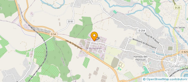 localisation de l'entreprise L'ATELIER DU PLANNING II  LE MUY