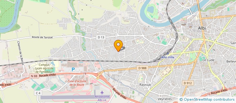 localisation de l'entreprise L'ATELIER DU PLAQUISTE  ALBI