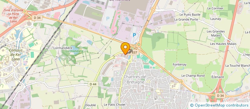 localisation de l'entreprise L'ATELIER DU PLESSIS  CHARTRES-DE-BRETAGNE