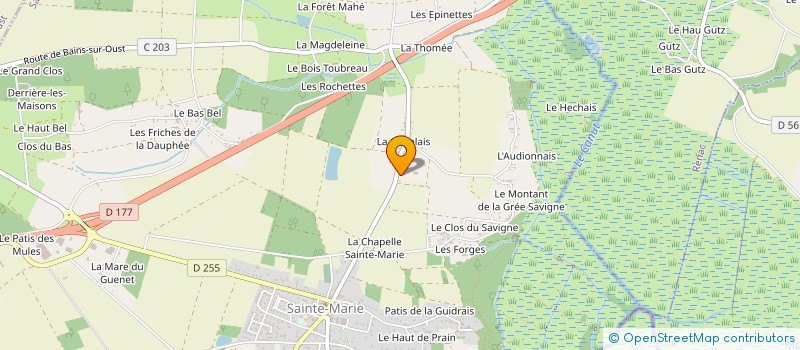 localisation de l'entreprise L'ATELIER DU PLOMBIER  SAINTE-MARIE