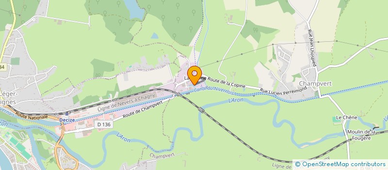 localisation de l'entreprise L'ATELIER DU PLOMBIER NIVERNAIS à CHAMPVERT