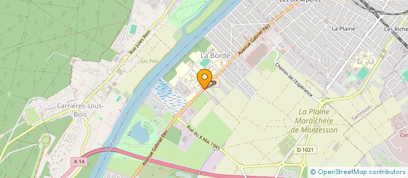 localisation de l'entreprise L ATELIER DU PNEU  CHATOU