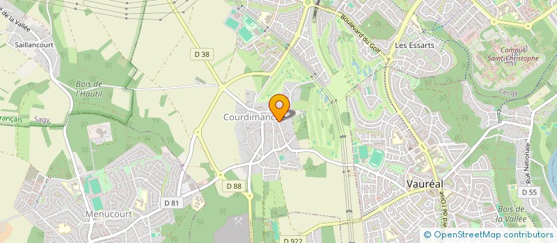 localisation de l'entreprise L'ATELIER DU PRIMEUR à CERGY