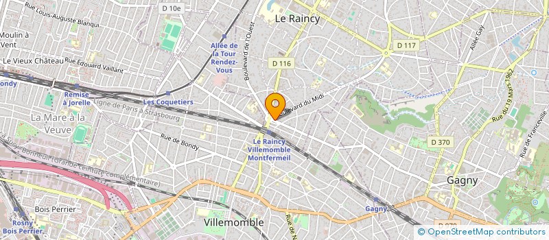localisation de l'entreprise L'ATELIER DU RAINCY  LE RAINCY