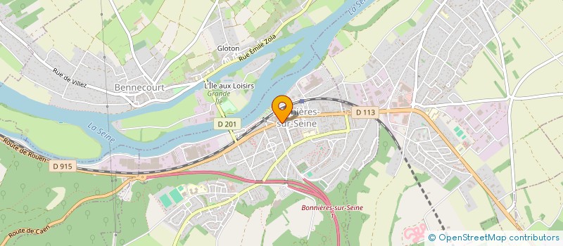 localisation de l'entreprise L'ATELIER DU RENNE à BONNIERES-SUR-SEINE