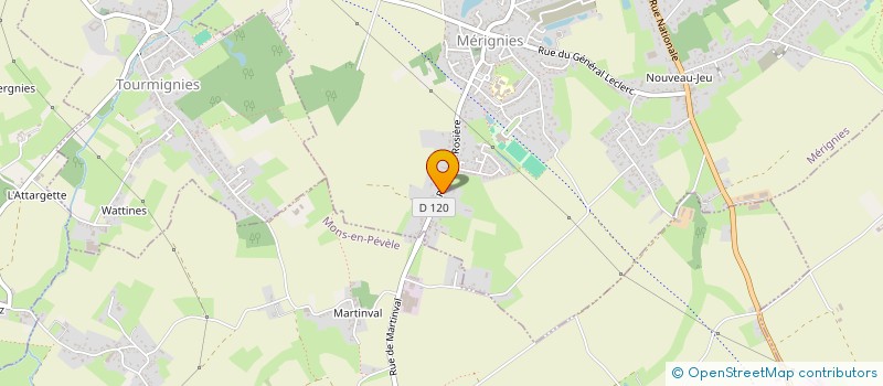localisation de l'entreprise L ATELIER DU RENOUVEAU à MERIGNIES