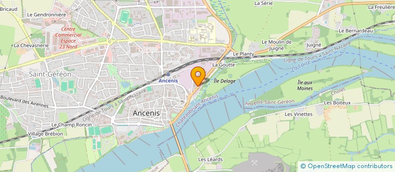 localisation de l'entreprise L'ATELIER DU RESEAU à ANCENIS-SAINT-GEREON