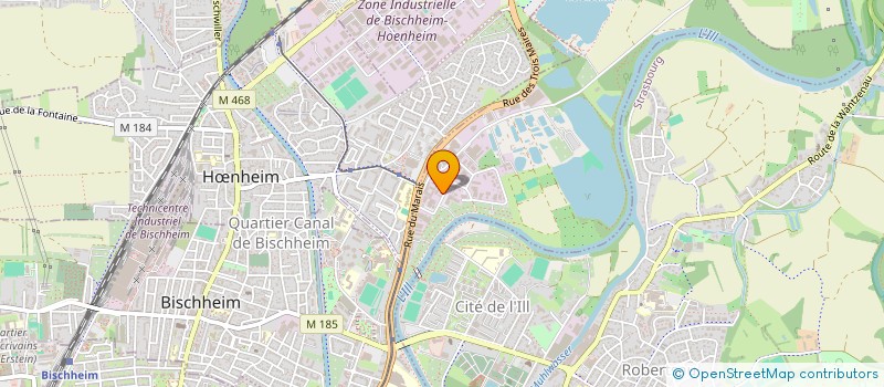 localisation de l'entreprise L'ATELIER DU RUISSEAU BLEU  SCHILTIGHEIM