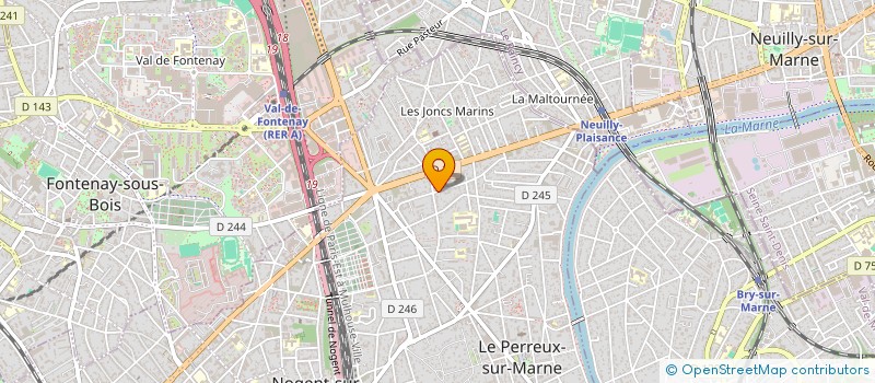 localisation de l'entreprise L'ATELIER DU SAUGEAIS  LE PERREUX-SUR-MARNE