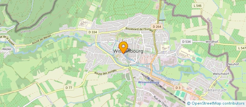 localisation de l'entreprise L'ATELIER DU SCHTUPSELE - MIGNONNETTE  WISSEMBOURG