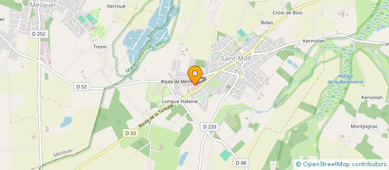 localisation de l'entreprise L'ATELIER DU SEL  SAINT-MOLF