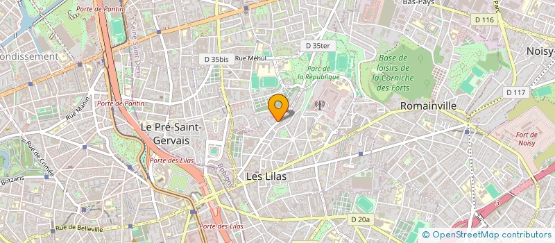 localisation de l'entreprise L'ATELIER DU SINGE à LES LILAS