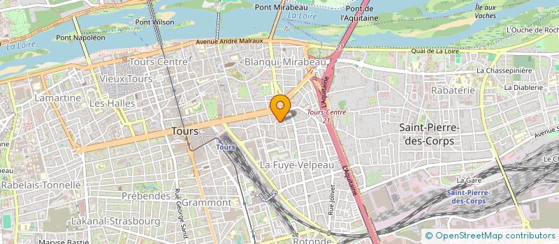 localisation de l'entreprise L'ATELIER DU TALEMELIER - LES HALLES à TOURS