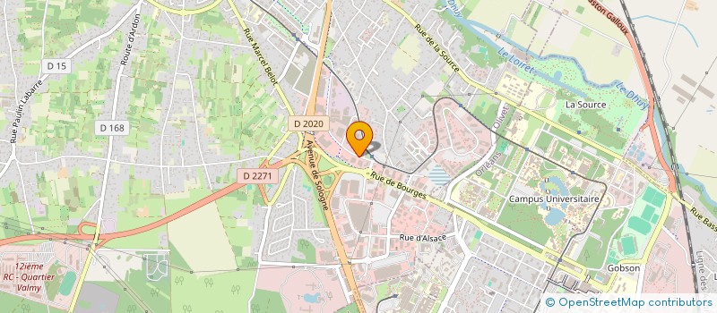 localisation de l'entreprise L'ATELIER DU TRAIN à OLIVET