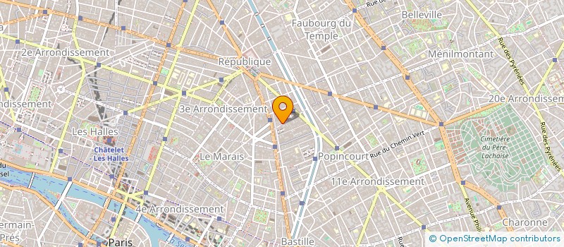 localisation de l'entreprise L'ATELIER DU VERRE à PARIS