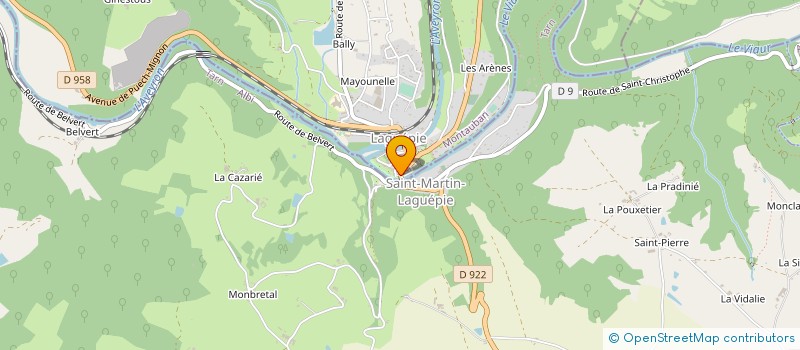 localisation de l'entreprise L'ATELIER DU VIAUR  LAGUEPIE