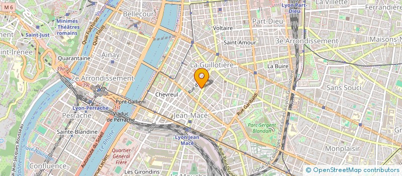 localisation de l'entreprise L ATELIER DU YOGA à LYON