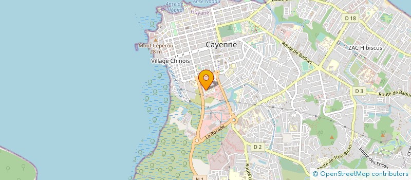 localisation de l'entreprise L'ATELIER DUCAT  CAYENNE