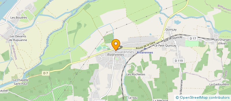 localisation de l'entreprise L'ATELIER-ECHANGES, PARTAGES ET INITIATIVES A RIVARENNES à RIVARENNES