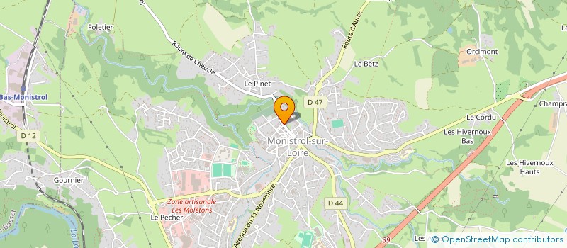 localisation de l'entreprise L'ATELIER ECOLE  MONISTROL-SUR-LOIRE