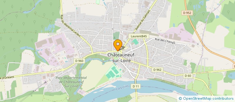 localisation de l'entreprise L'ATELIER, ECONOMIE ET CONSTRUCTION à CHATEAUNEUF-SUR-LOIRE