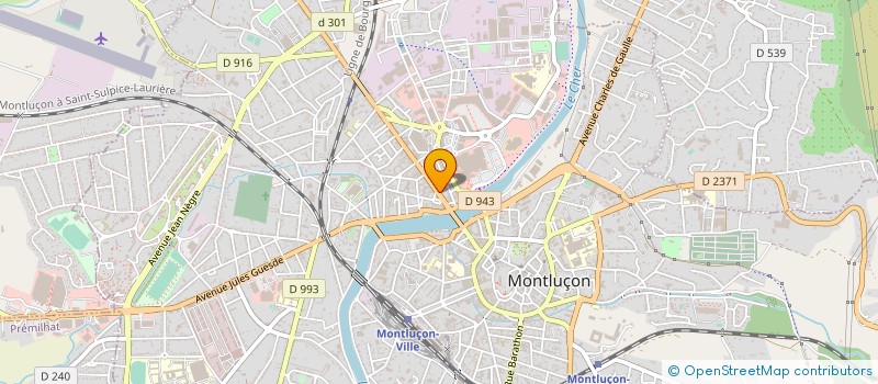 localisation de l'entreprise L'ATELIER ELECTRONIQUE à MONTLUCON