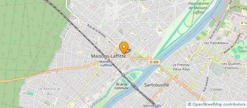 localisation de l'entreprise L'ATELIER ENERGIES CREATIVES à MAISONS-LAFFITTE