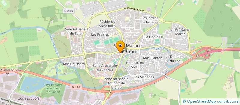 localisation de l'entreprise L'ATELIER EPHEMERE DE SAINT-MARTIN-DE-CRAU à SAINT-MARTIN-DE-CRAU