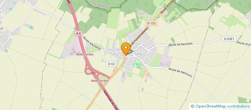 localisation de l'entreprise L'ATELIER EQUESTRE  URY